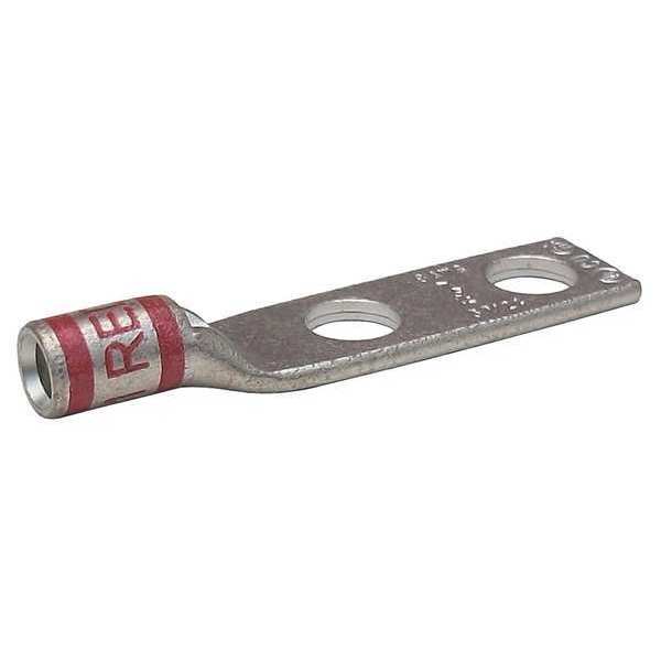 Two Hole Lug Compression Connector, 8 AWG