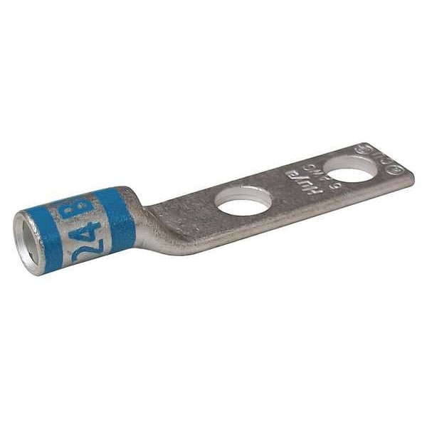 Two Hole Lug Compression Connector, 6 AWG