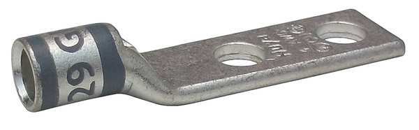 Two Hole Lug Compression Connector, 4 AWG