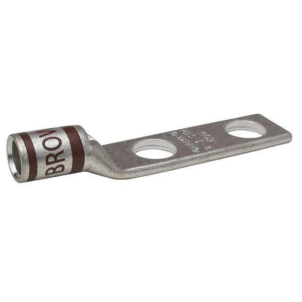 Two Hole Lug Compression Connector, 2 AWG