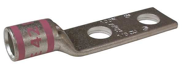 Two Hole Lug Compress Connector, 1/0 AWG
