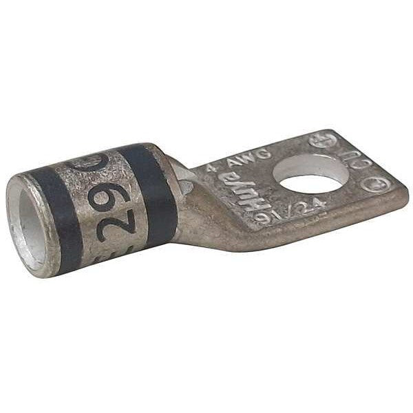 One Hole Lug Compression Connector, 4 AWG