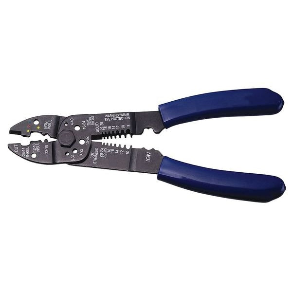 Crimping Tool, 6 Way, 8 1/4 In