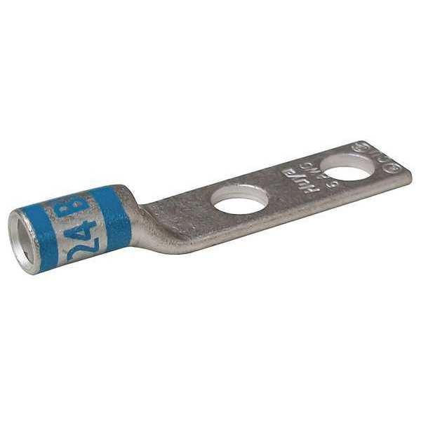 Two Hole Lug Compression Connector, 6 AWG