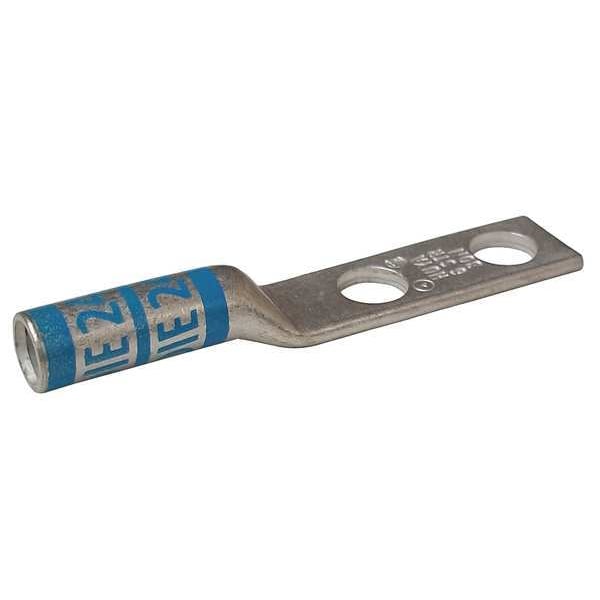 Two Hole Lug Compression Connector, 6 AWG