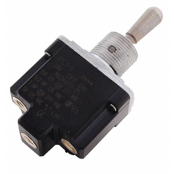 Toggle Switch (ON)-OFF-ON SPDT 10A @ 277V Screw Terminals