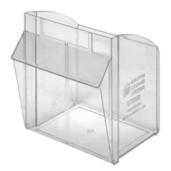 Tip-Out Bin, Clear, For Mfr. No. QTB303