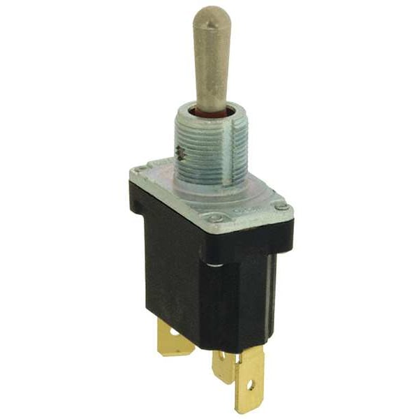 Toggle Switch, SPDT, 3 Connections, Maintained On/Maintained Off/Maintained On, 1 hp, 15A @ 277V AC