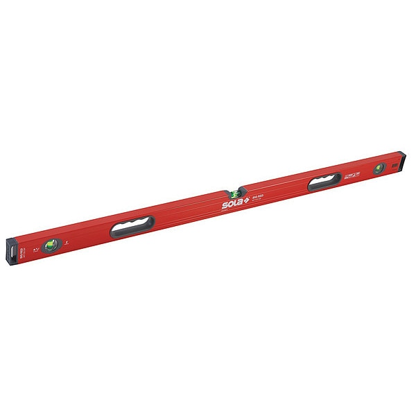 Box Level, Aluminum, 48 In, Red