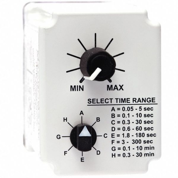 Time Delay Rlay, 12VDC, 10A, DPDT, 0.05 sec.