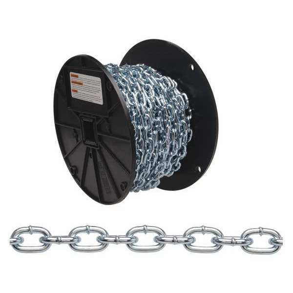 #3 Straight Link Machine Chain, Brass Glo, 50' per Reel