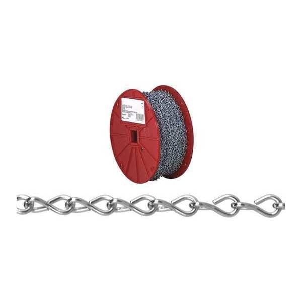 #14 Single Steel Jack Chain, Zinc Plated, 200' per Reel