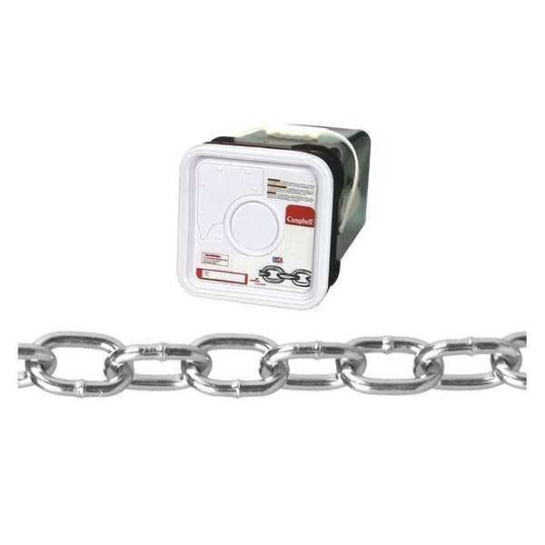2/0 Passing Link Chain, Zinc Plated, 200' per Square Pail