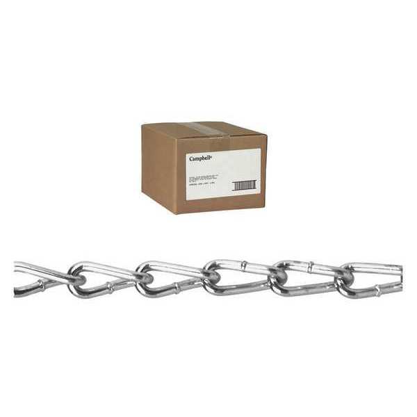#3 Twist Link Coil Chain, Zinc Plated, 100' per Carton