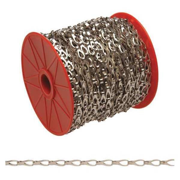 #3 Hobby/Craft Sash Chain, Chrome Plated, 82' per Reel