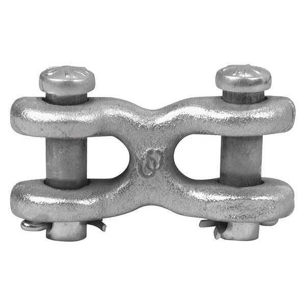3/8â Twin (Double) Clevis Link, Forged Steel, Zinc Plated