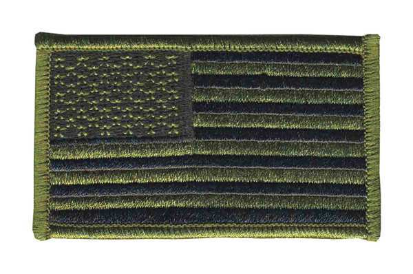 Embroidered Patch, U.S. Flag, Subdued