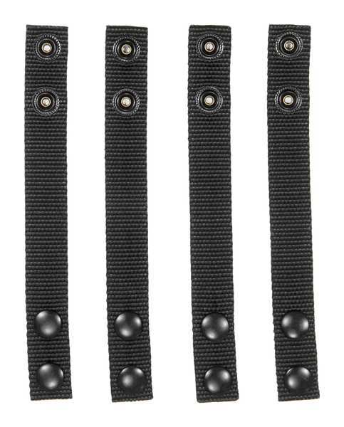 Belt Keeper, Standard, Black, 2-1/4 In., PK4