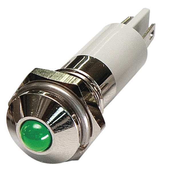 Round Indicator Light, Green, 24VDC
