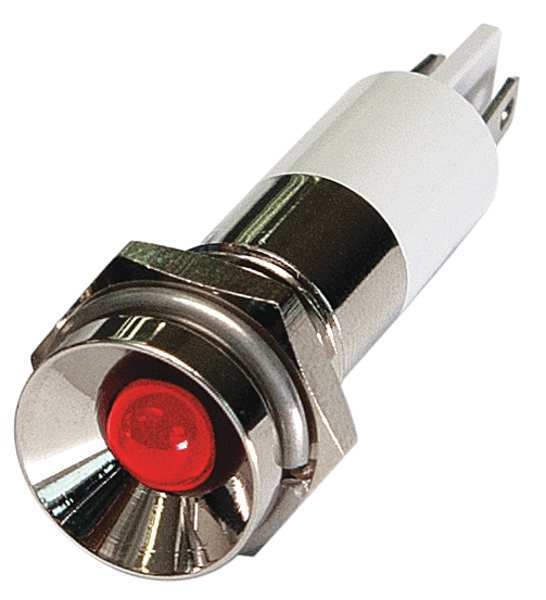 Protrude Indicator Light, Red, 12VDC
