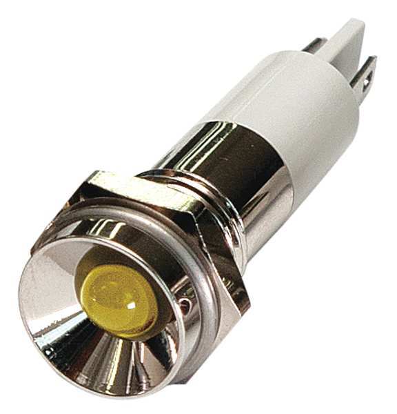 Protrude Indicator Light, Yellow, 12VDC