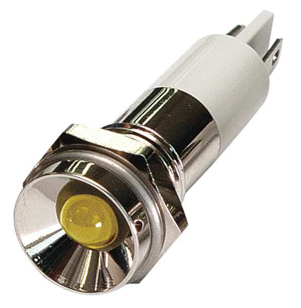Protrude Indicator Light, Yellow, 24VDC