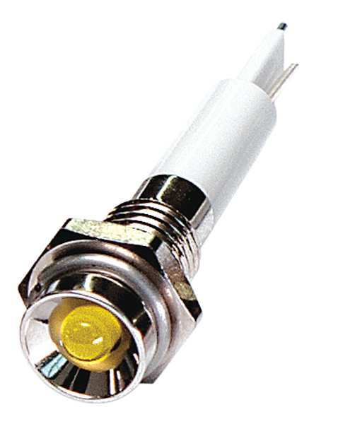Protrude Indicator Light, Yellow, 12VDC