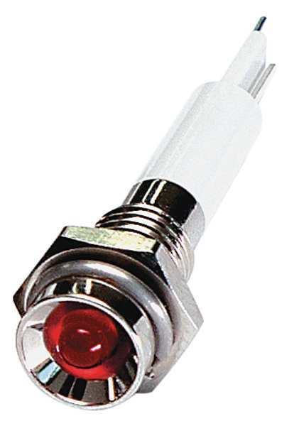 Protrude Indicator Light, Red, 24VDC