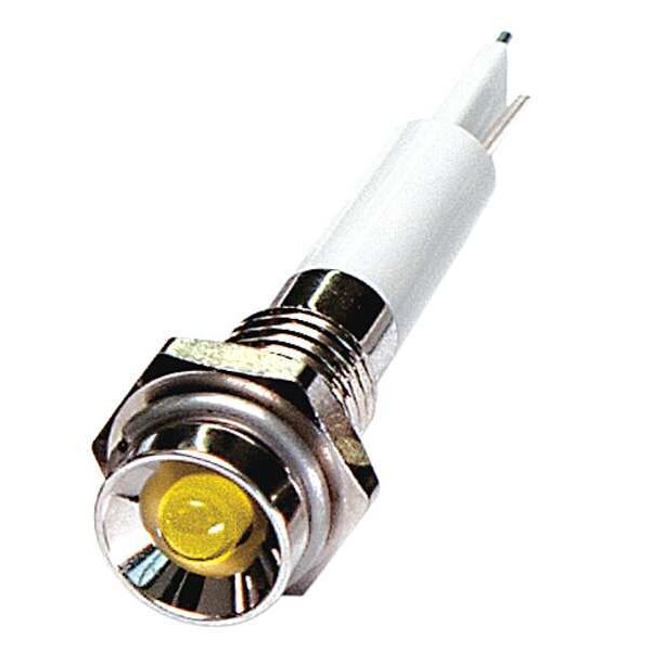 Protrude Indicator Light, Yellow, 24VDC