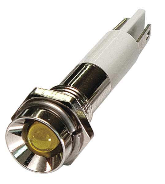 Protrude Indicator Light, Yellow, 120VAC