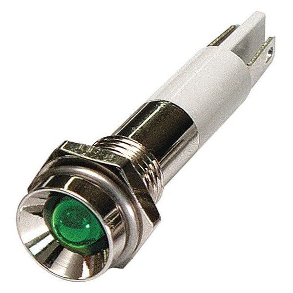Protrude Indicator Light, Green, 120VAC