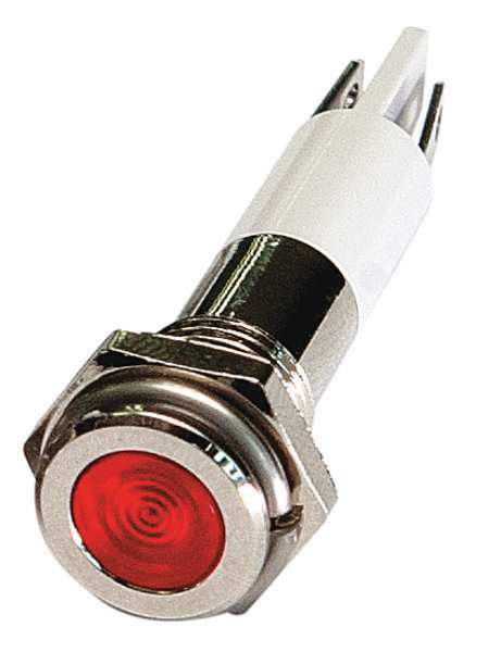 Flat Indicator Light, Red, 24VDC