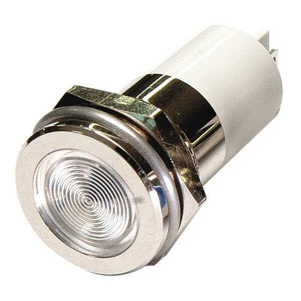 Flat Indicator Light, White, 24VDC