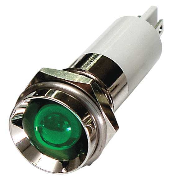 Protrude Indicator Light, Green, 12VDC