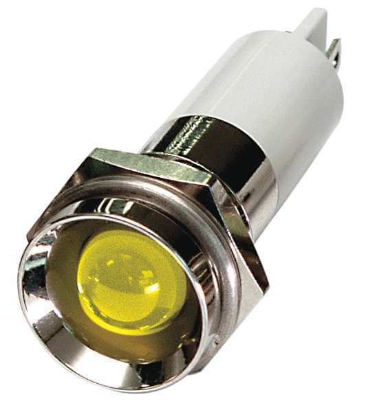 Protrude Indicator Light, Yellow, 120VAC
