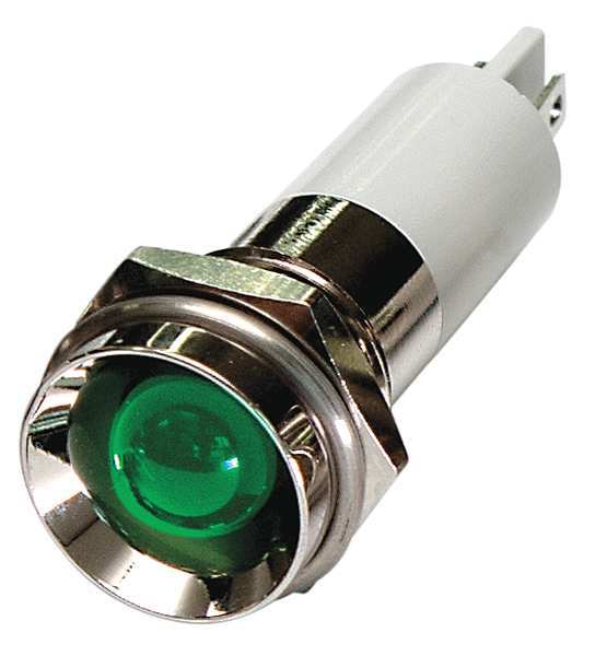 Protrude Indicator Light, Green, 120VAC