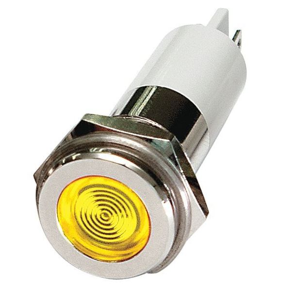 Flat Indicator Light, Yellow, 24VDC