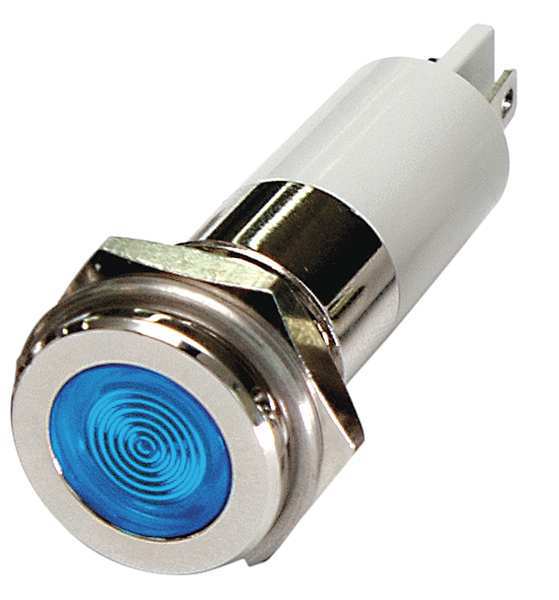 Flat Indicator Light, Blue, 24VDC