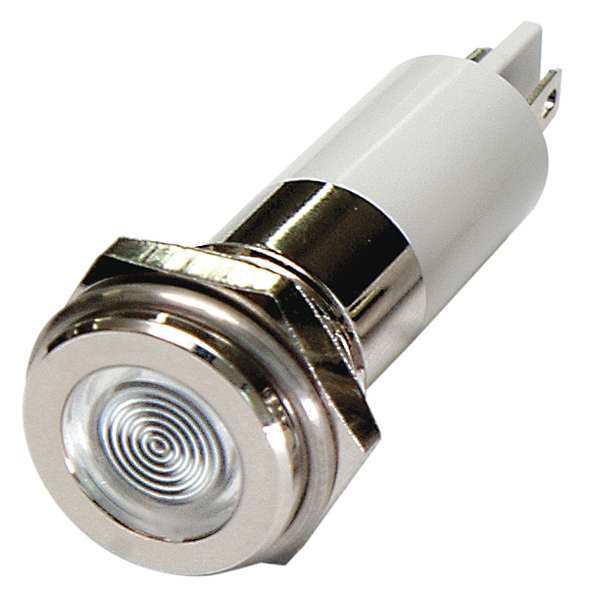 Flat Indicator Light, White, 24VDC