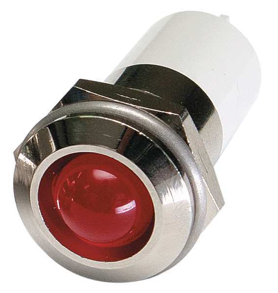 Round Indicator Light, Red, 12VDC