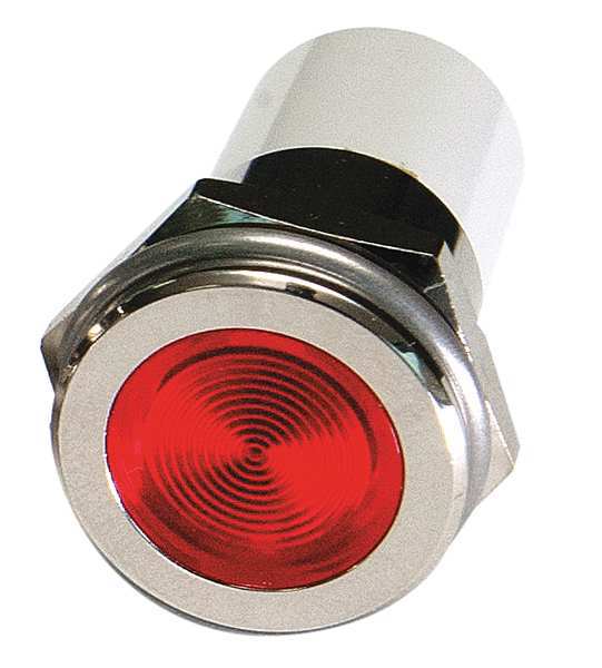 Flat Indicator Light, Red, 12VDC