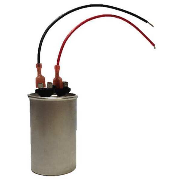 Motor Run Capacitor, 15 MFD, 3-2/5 In. H