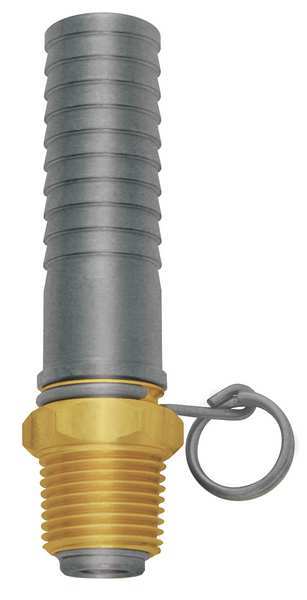 Swivel Hose Adapter, 1/2 In, Brass