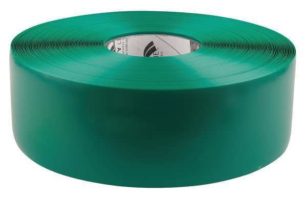 Floor Marking Tape, Roll, Green, Solid, PVC