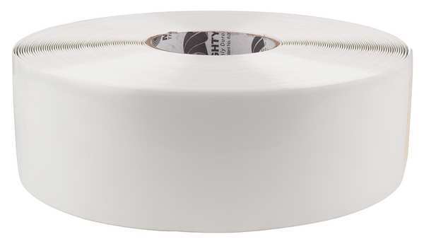 Floor Marking Tape, Roll, White, Solid, PVC