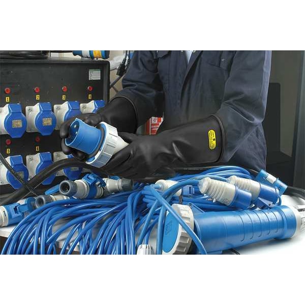 Electrical Gloves, Class 2, Black, Sz 9, PR