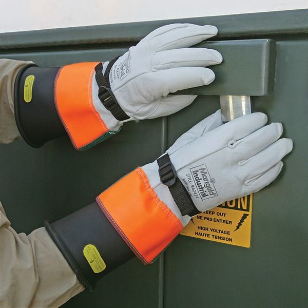 Hyflex Electrical Glove Protector, Gray, Size 8, PR
