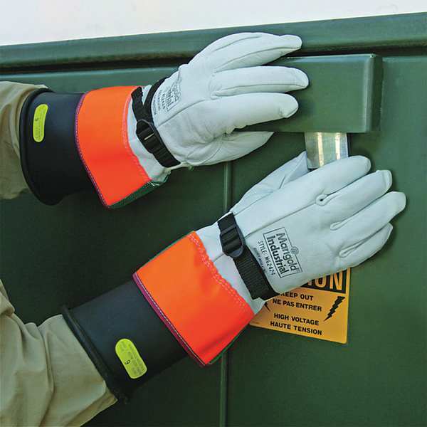 Hyflex Electrical Glove Protector, Gray, Size 8, PR