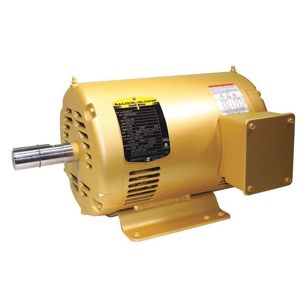 3-Phase General Purpose Motor, 3 HP, 182T Frame, 230/460V AC Voltage, 1,765 Nameplate RPM