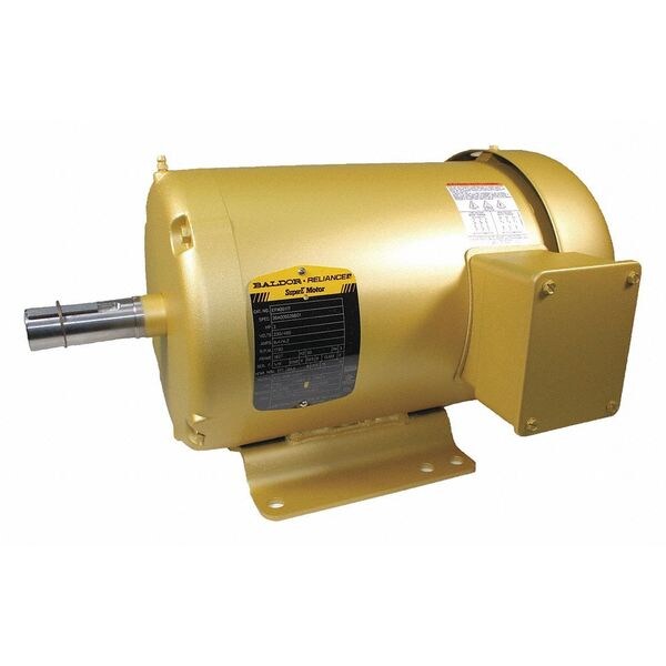3-Phase General Purpose Motor, 3 HP, 182T Frame, 208-230/460V AC Voltage, 1,760 Nameplate RPM